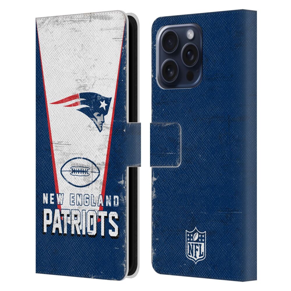 NEW ENGLAND PATRIOTS（NFL） パッツ パッツ - Banner レザー手帳型 / Apple iPhoneケース 【公式 / オフィシャル】