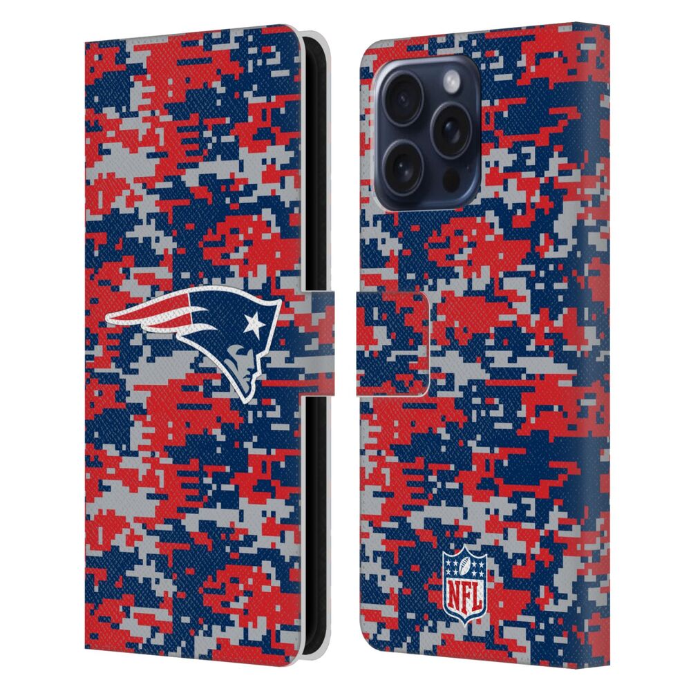 NEW ENGLAND PATRIOTS（NFL） パッツ パッツ - Digital Camouflage レザー手帳型 / Apple iPhoneケース 【公式 / オフィシャル】