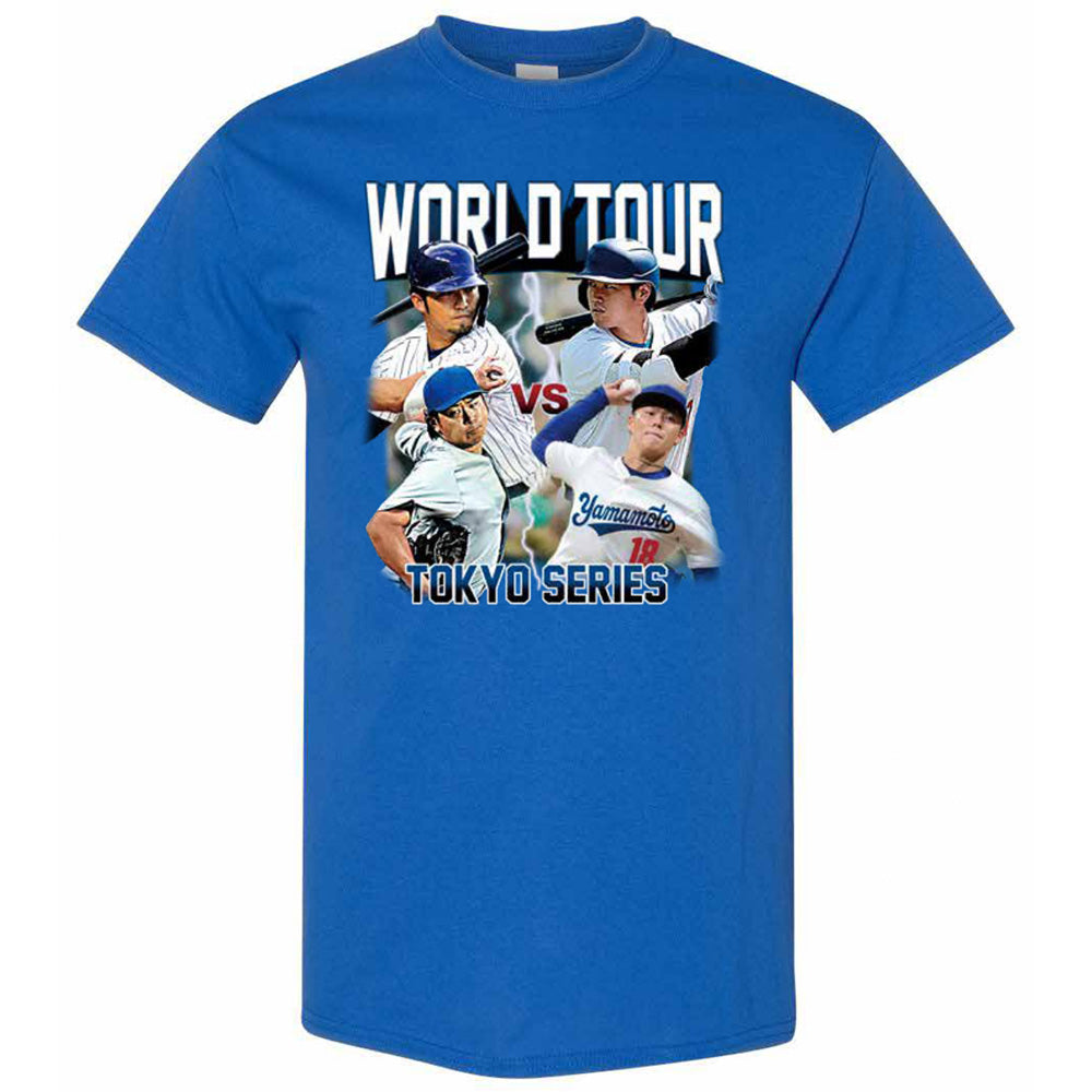 LOS ANGELES DODGERS（MLB） ロサンゼルスドジャース - MLB東京ツアー限定 / TOKYO SERIES 2025 / 7oz ヘビーウェイト / Tシャツ / メンズ 【公式 / オフィシャル】