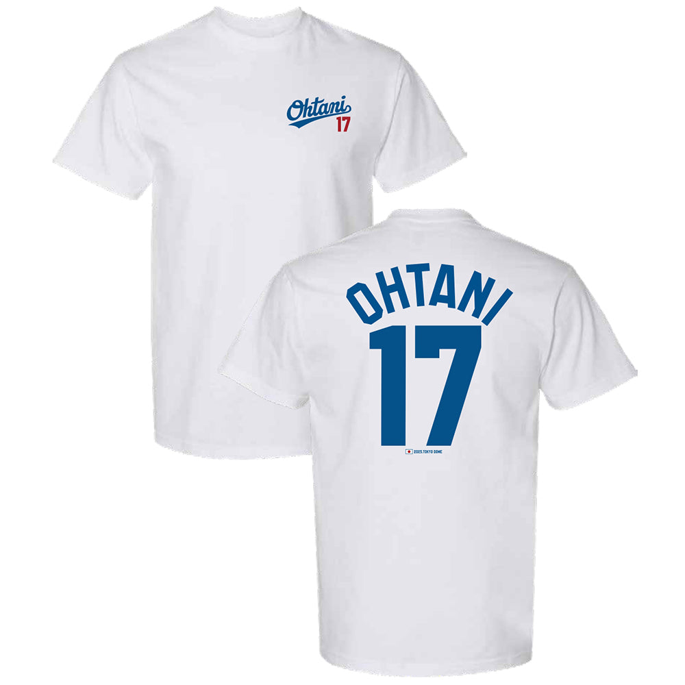 SHOHEI OHTANI 大谷翔平 - MLB東京ツアー限定 / 背番号17 / 7oz ヘビーウェイト / バックプリントあり / Tシャツ / メンズ 【公式 / オフィシャル】