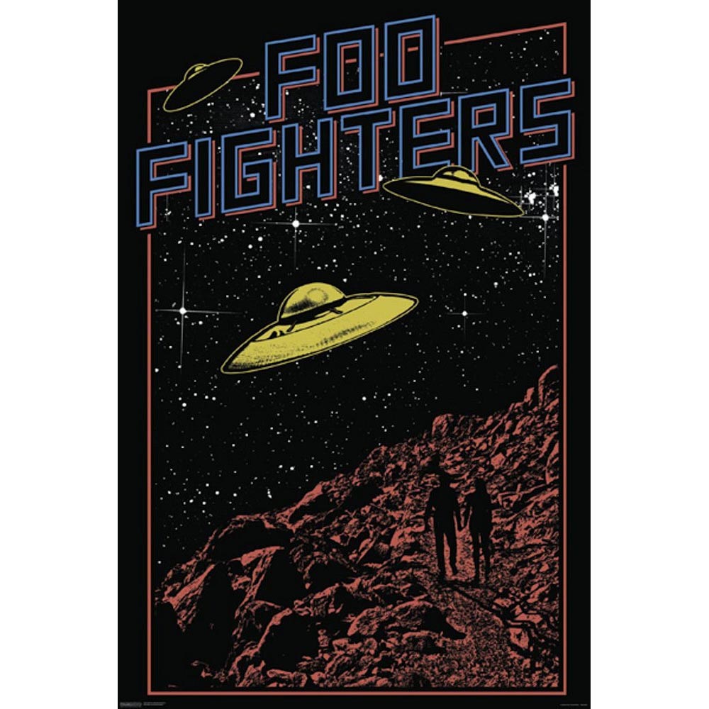 FOO FIGHTERS フーファイターズ (結成 30周年 ) - UFO / ポスター 【公式 / オフィシャル】