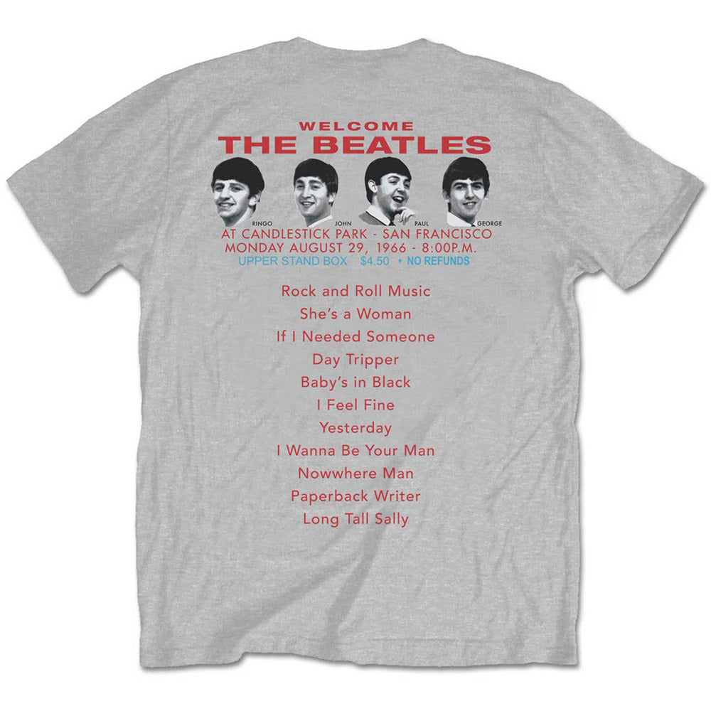 
                  
                    THE BEATLES ビートルズ (ABBEY ROAD 55周年 ) - Candlestick Park / バックプリントあり / Tシャツ / メンズ 【公式 / オフィシャル】
                  
                