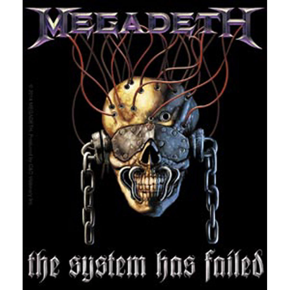 MEGADETH メガデス - System Has Failed / ステッカー 【公式 / オフィシャル】