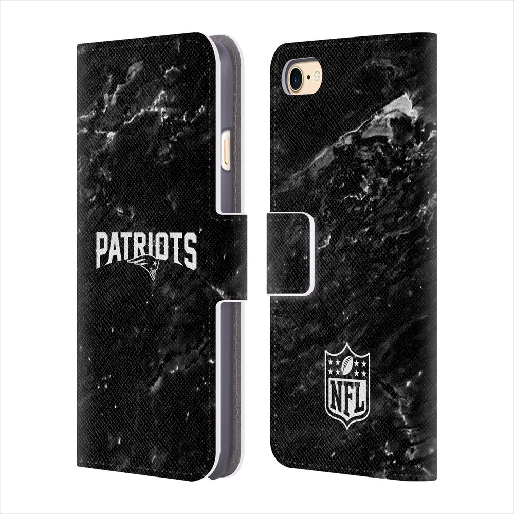 NEW ENGLAND PATRIOTS（NFL） パッツ - Marble レザー手帳型 / Apple iPhoneケース 【公式 / オフィシャル】