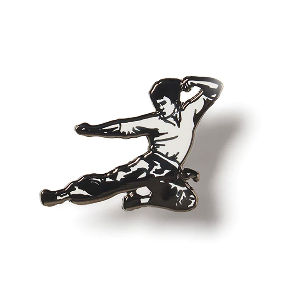 BRUCE LEE ブルースリー - The Big Boss Flying Kick Enamel Pin / バッジ 【公式 / オフィシャル】