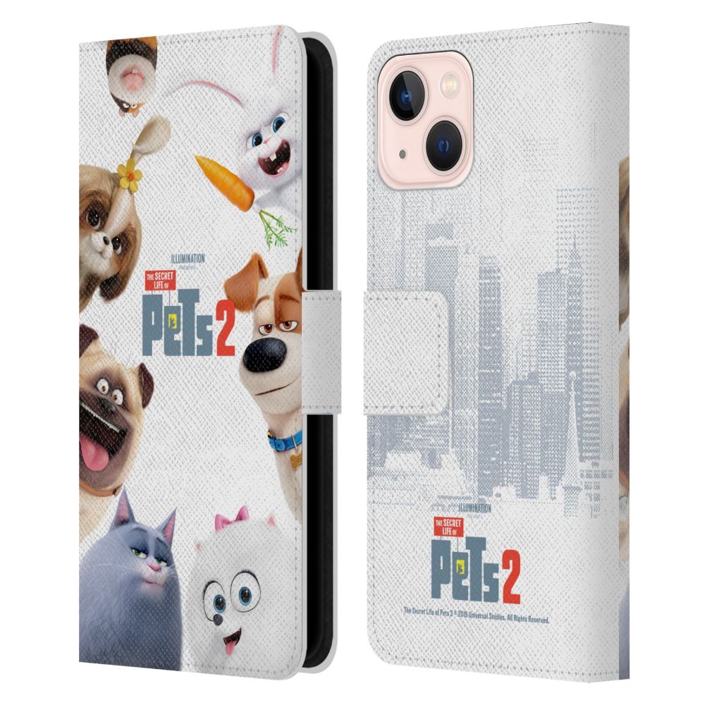 SECRET LIFE OF PETS ペット - Character Posters / Group レザー手帳型 / Apple iPhoneケース 【公式 / オフィシャル】