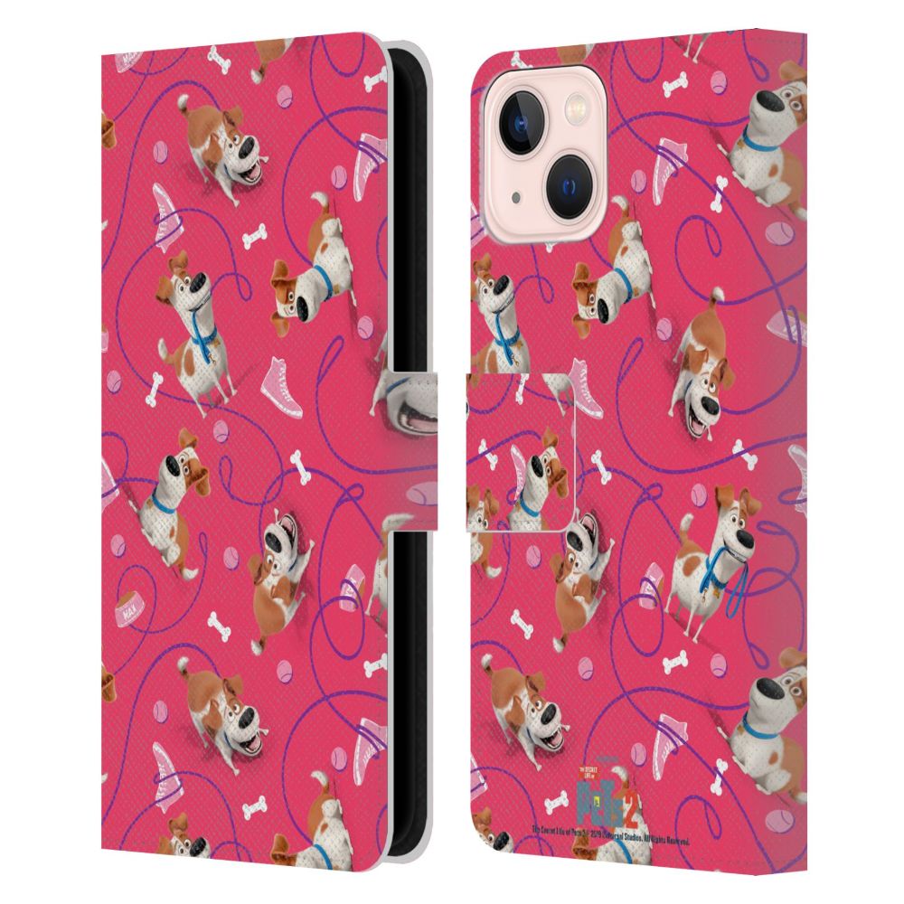 SECRET LIFE OF PETS ペット - Max Dog Pattern 2 レザー手帳型 / Apple iPhoneケース 【公式 / オフィシャル】