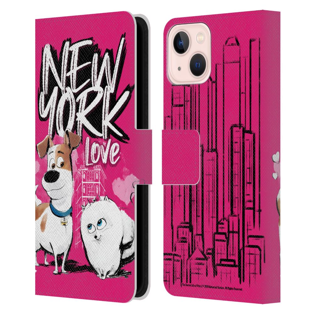 SECRET LIFE OF PETS ペット - New York Dog Love レザー手帳型 / Apple iPhoneケース 【公式 / オフィシャル】