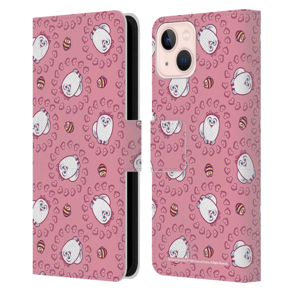 SECRET LIFE OF PETS ペット - Gidget Dog Pattern レザー手帳型 / Apple iPhoneケース 【公式 / オフィシャル】