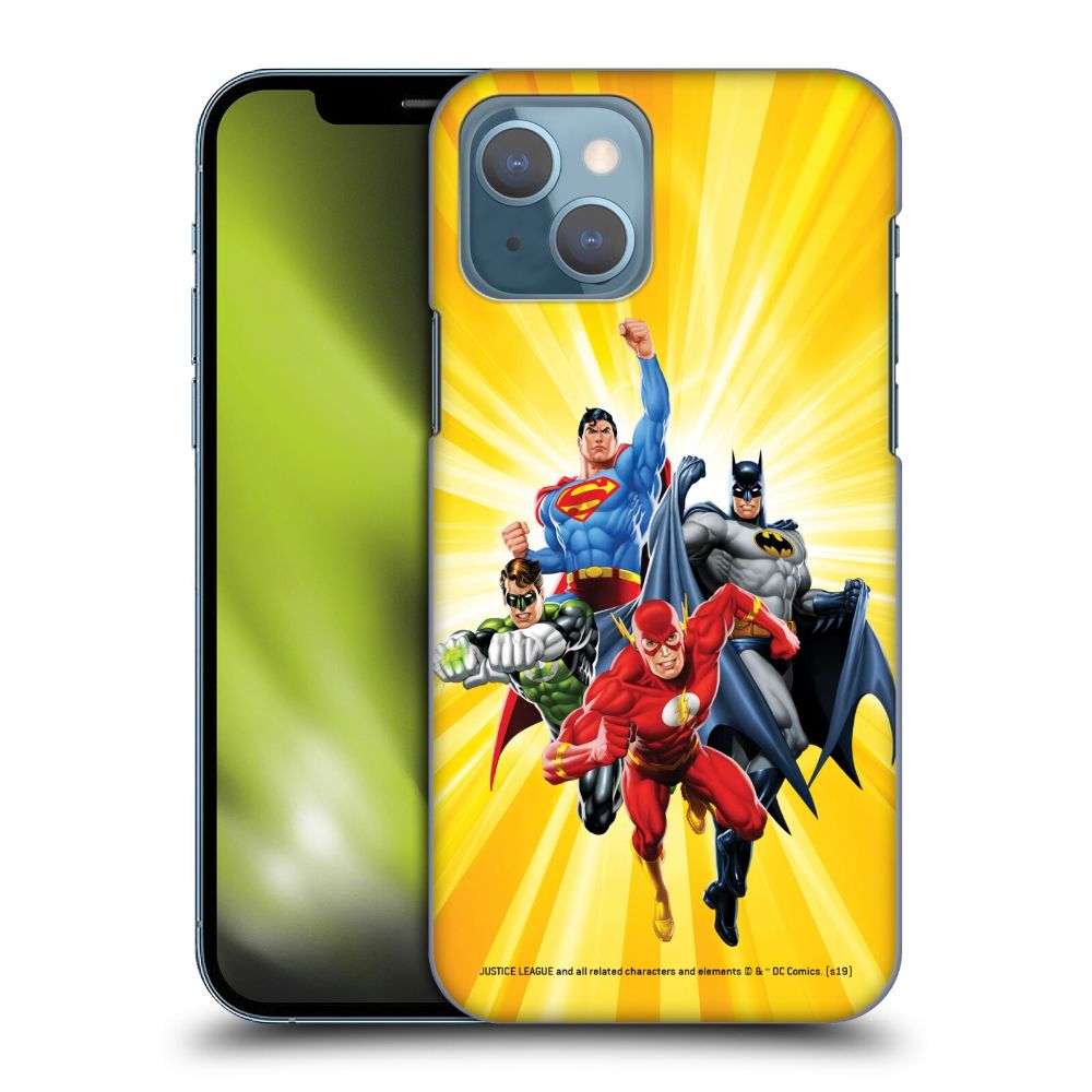 JUSTICE LEAGUE ジャスティスリーグ - Comics Airbrushed / Heroes Yellow ハード case / Apple iPhoneケース 【公式 / オフィシャル】