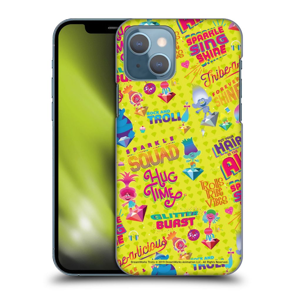 TROLLS トロールズ - Tribalicious Patterns / Happy Phrases ハード case / Apple iPhoneケース 【公式 / オフィシャル】