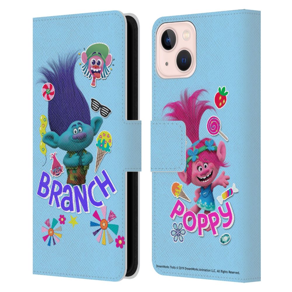 TROLLS トロールズ - Graphics / Branch レザー手帳型 / Apple iPhoneケース 【公式 / オフィシャル】