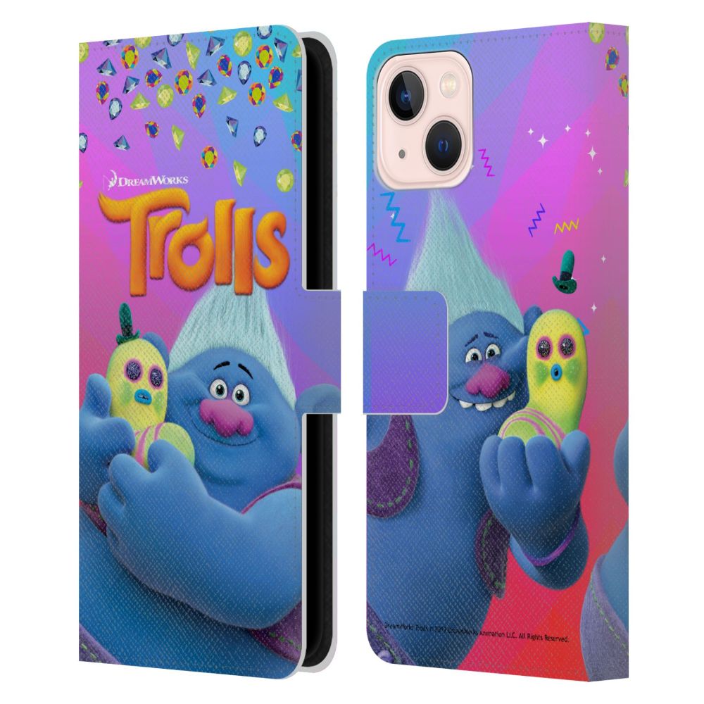 TROLLS トロールズ - Snack Pack / Biggie & Mr. Dinkles レザー手帳型 / Apple iPhoneケース 【公式 / オフィシャル】