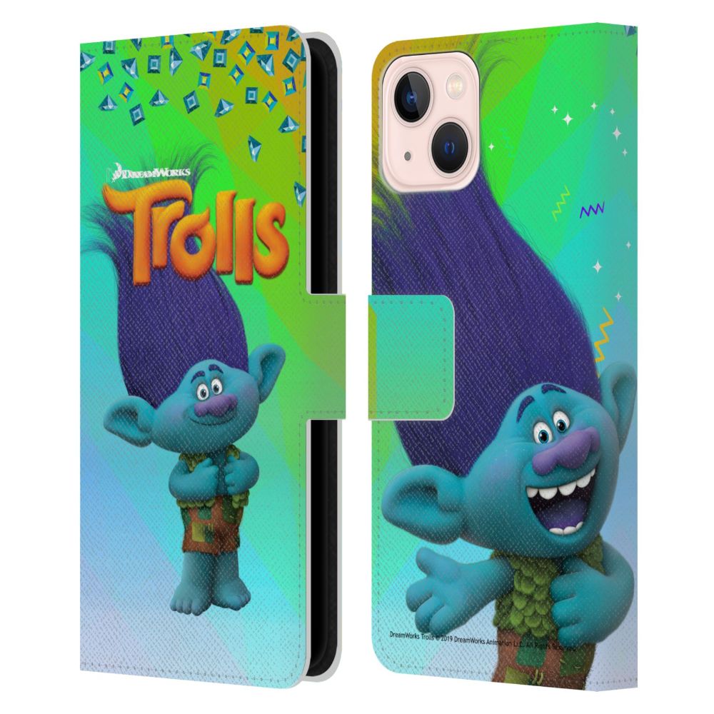 TROLLS トロールズ - Snack Pack / Branch レザー手帳型 / Apple iPhoneケース 【公式 / オフィシャル】