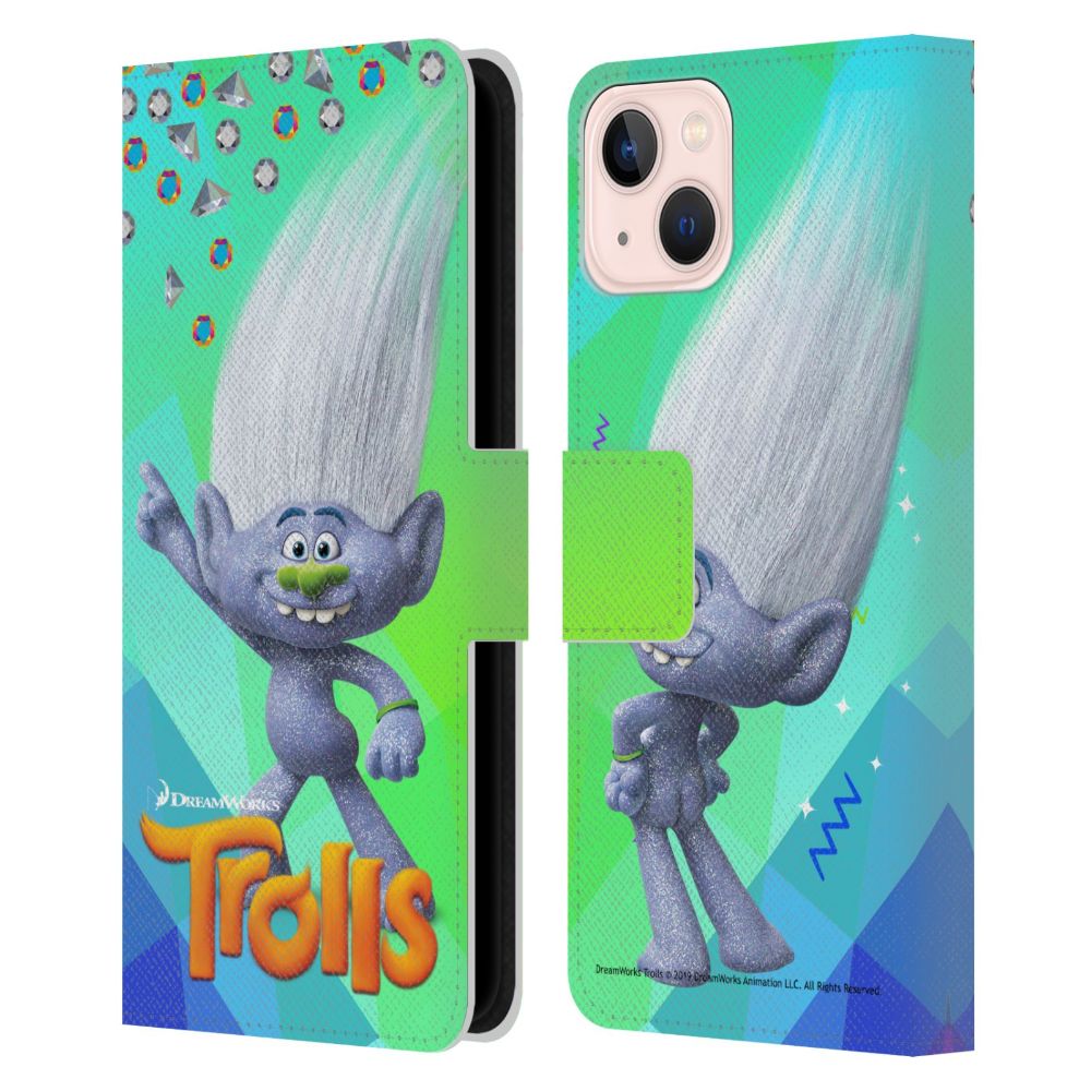 TROLLS トロールズ - Snack Pack / Guy Diamond レザー手帳型 / Apple iPhoneケース 【公式 / オフィシャル】