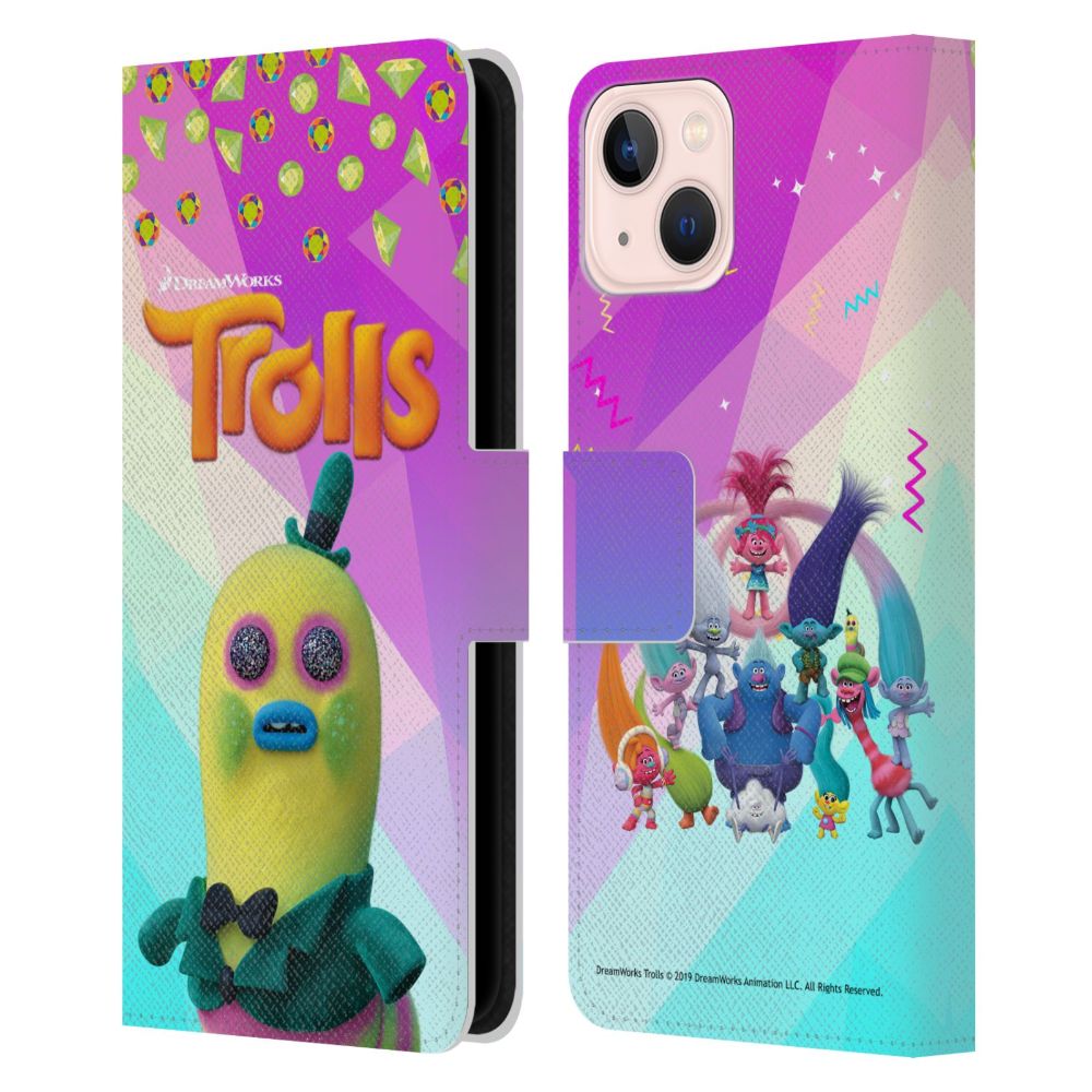 TROLLS トロールズ - Snack Pack / Mr. Dinkles レザー手帳型 / Apple iPhoneケース 【公式 / オフィシャル】