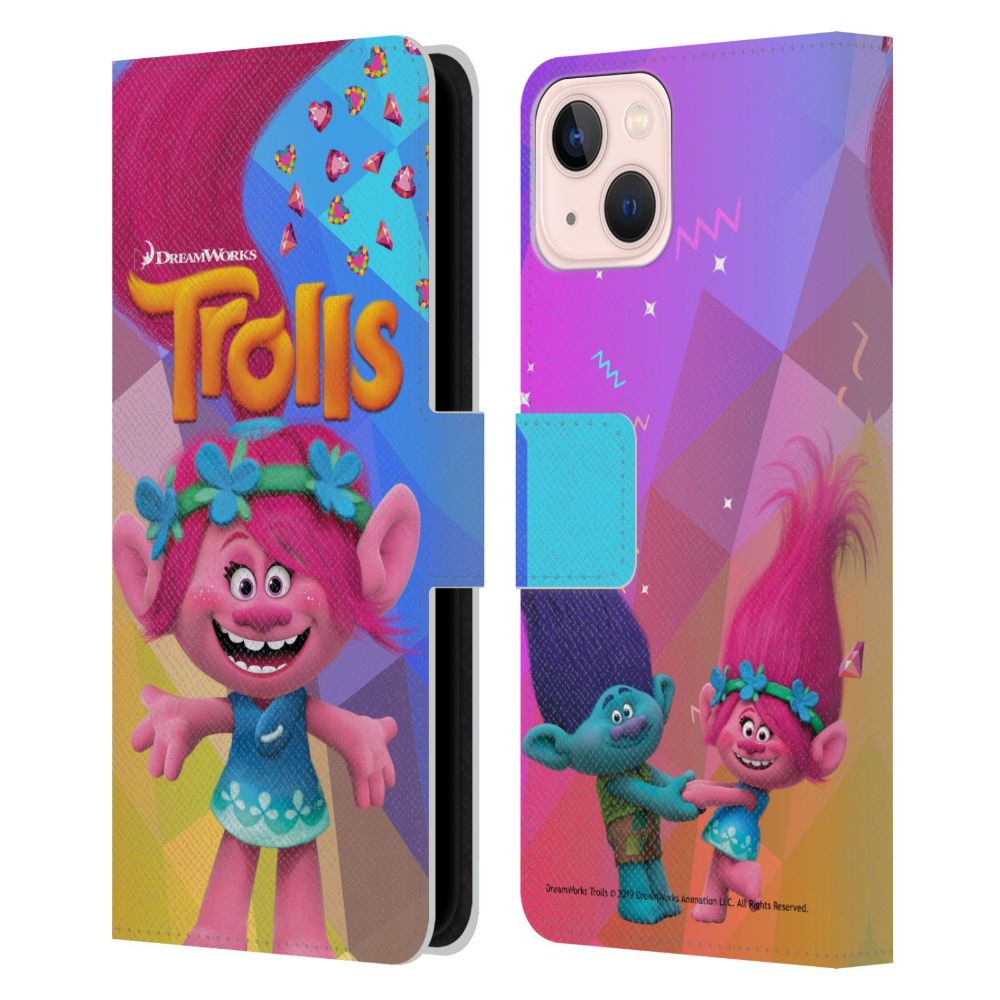 TROLLS トロールズ - Snack Pack / Poppy レザー手帳型 / Apple iPhoneケース 【公式 / オフィシャル】