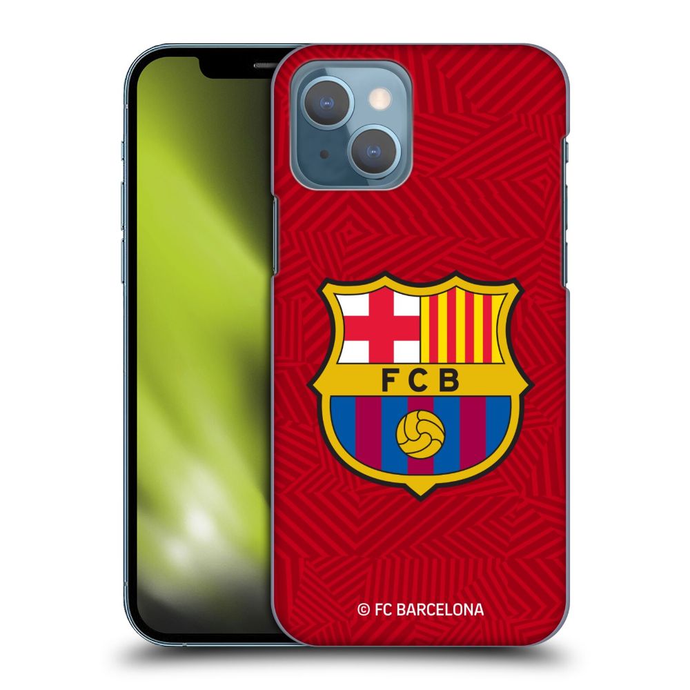 FC BARCELONA FCバルセロナ - 2017/18 Crest / Red ハード case / Apple iPhoneケース 【公式 / オフィシャル】