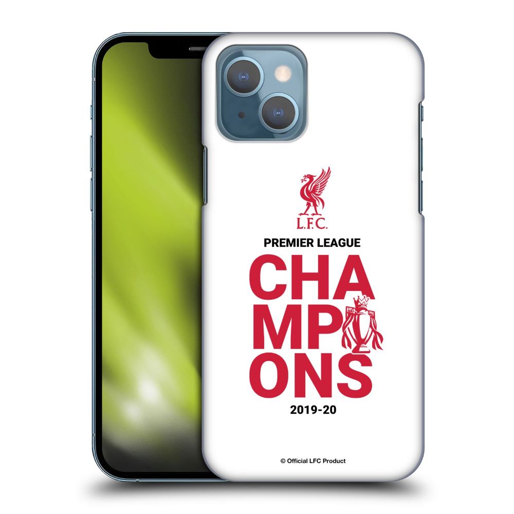 LIVERPOOL FC リヴァプールFC - 2020 Champions / White Typography ハード case / Apple iPhoneケース 【公式 / オフィシャル】