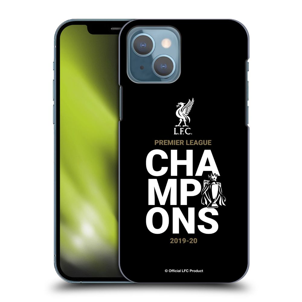 LIVERPOOL FC リヴァプールFC - 2020 Champions / Black Typography ハード case / Apple iPhoneケース 【公式 / オフィシャル】