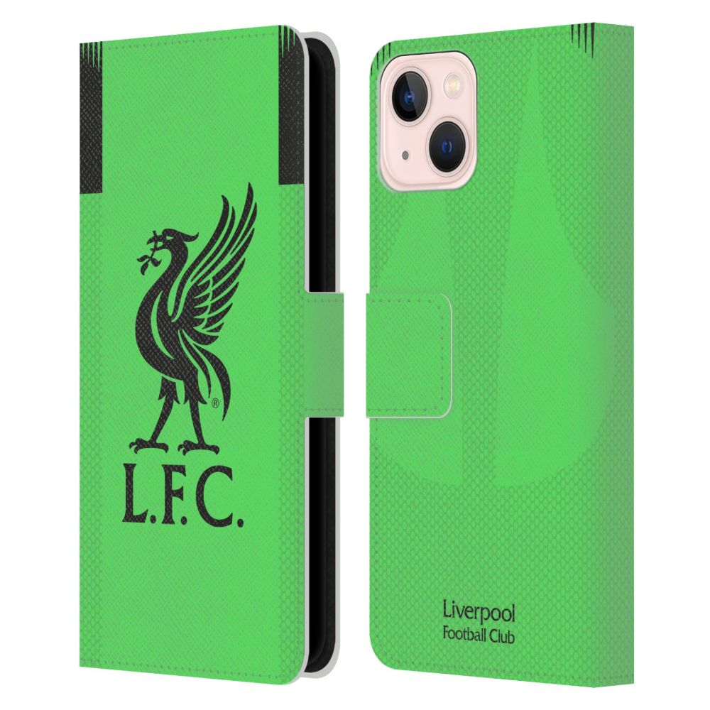 LIVERPOOL FC リヴァプールFC - 2019/20 Kit / Away Goalkeeper レザー手帳型 / Apple iPhoneケース 【公式 / オフィシャル】