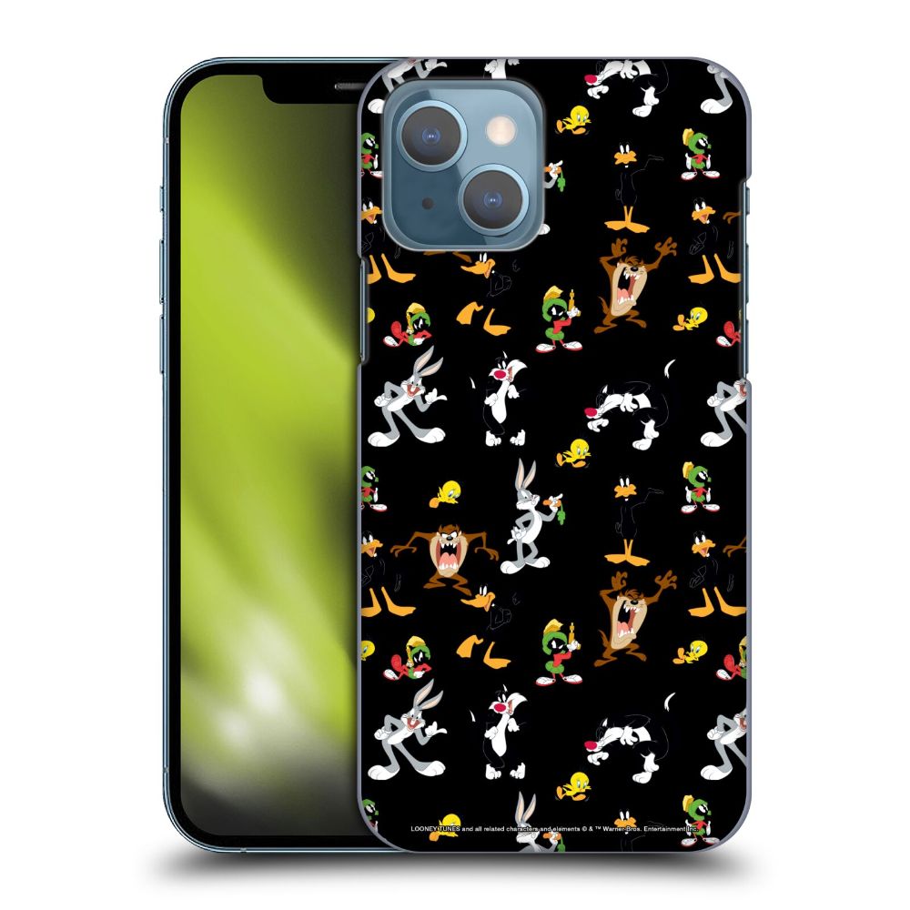 LOONEY TUNES ルーニーテューンズ - Patterns / Black ハード case / Apple iPhoneケース 【公式 / オフィシャル】