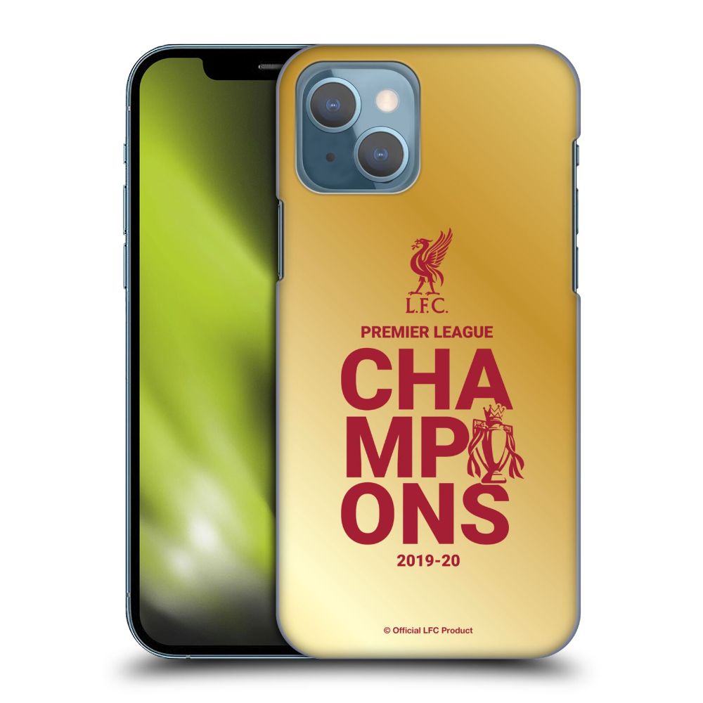 LIVERPOOL FC リヴァプールFC - 2020 Champions / Gold Typography ハード case / Apple iPhoneケース 【公式 / オフィシャル】