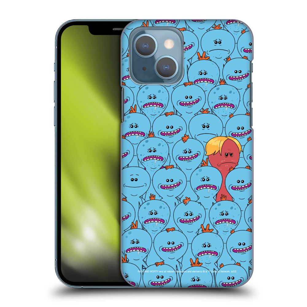 RICK AND MORTY リックアンドモーティ - Season 4 Graphics / Mr. Meeseeks Pattern ハード case / Apple iPhoneケース 【公式 / オフィシャル】