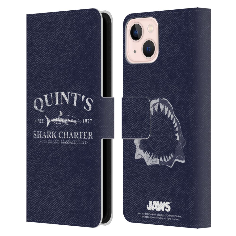 JAWS ジョーズ - Quint's Shark Charter レザー手帳型 / Apple iPhoneケース 【公式 / オフィシャル】