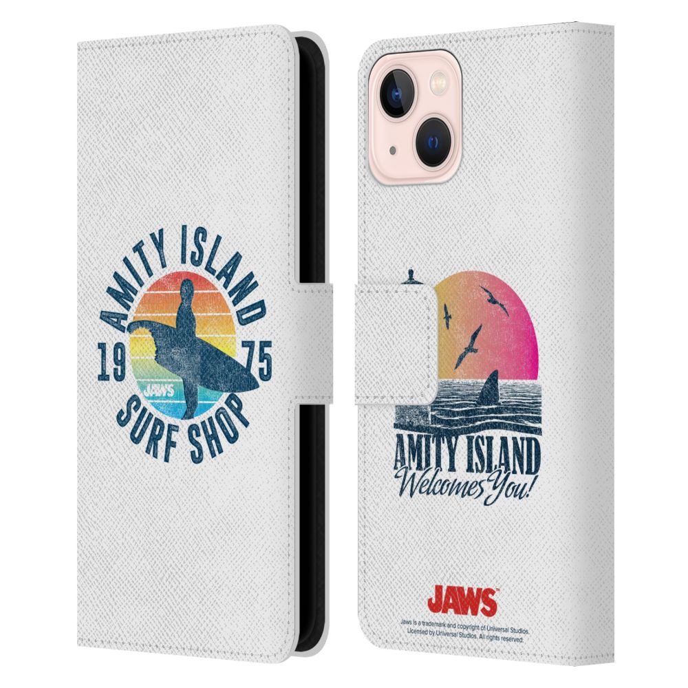 JAWS ジョーズ - Surf Shop レザー手帳型 / Apple iPhoneケース 【公式 / オフィシャル】