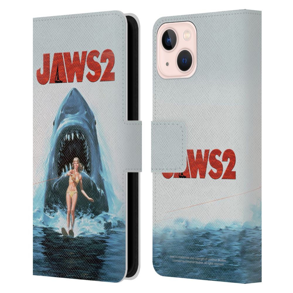 JAWS ジョーズ - Wakeboarding Poster レザー手帳型 / Apple iPhoneケース 【公式 / オフィシャル】