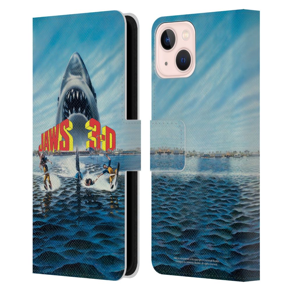 JAWS ジョーズ - Poster 3-D レザー手帳型 / Apple iPhoneケース 【公式 / オフィシャル】